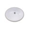 Nantucket Sinks 15 Inch x 12 Inch Glazed Bottom Undermount Oval Ceramic Sink In White GB-15x12-W - alternate 4